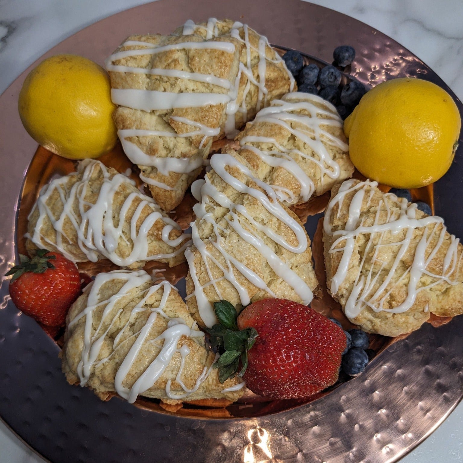 Image of scones with assorted fruit